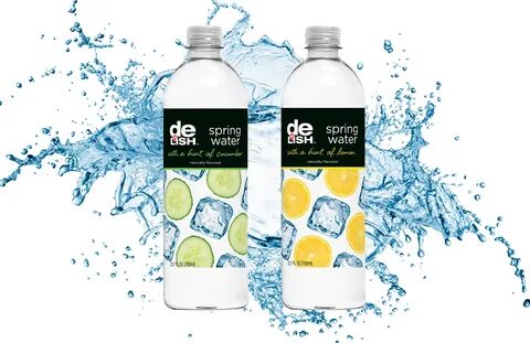 Flavored water design for deLISH by Walgreens. 