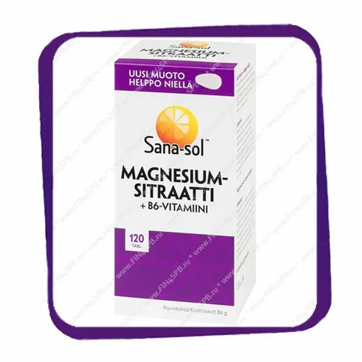 Санасол магний б6 из Финляндии. Финские витамины Magnesium-Sitraatti +b6-vitamiini Sana-Sol. Витамины Sana Magnesium b6. Магний в6 цитрат.