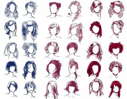 Anime #Draw #Easy Hairstyles drawing #Female #Hair #Hairstyle
