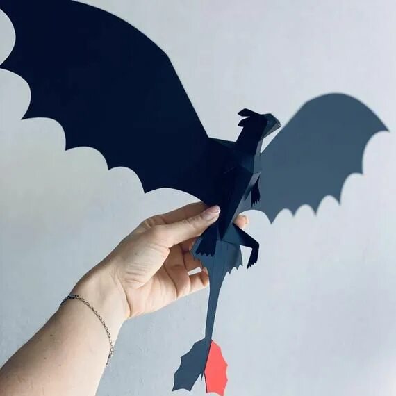 Схемы дракона из тик тока Дракон на руку из бумаги а4 как в Тик Ток Paper dragon on hand from Tik Tok Yo