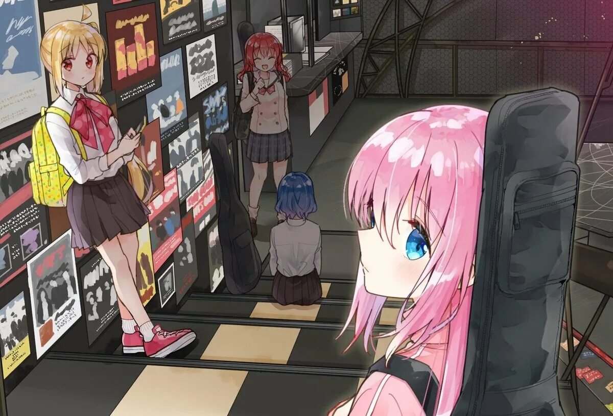 Одинокий рокер аниме. Bocchi the rock. Bocchi the rock манга. Bocci the rock. Bocchi the rock nijika ijichi.