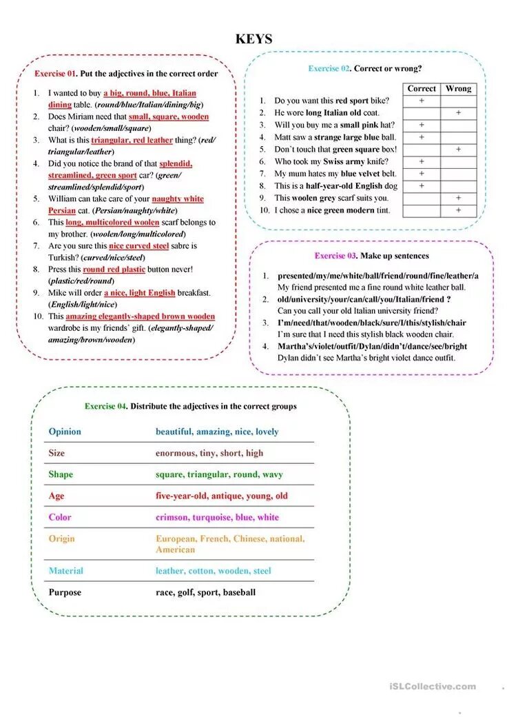 Choose the correct form of adjectives. Порядок прилагательных в английском Worksheets. Order of adjectives. Adjectives order of adjectives. Order of adjectives exercises.