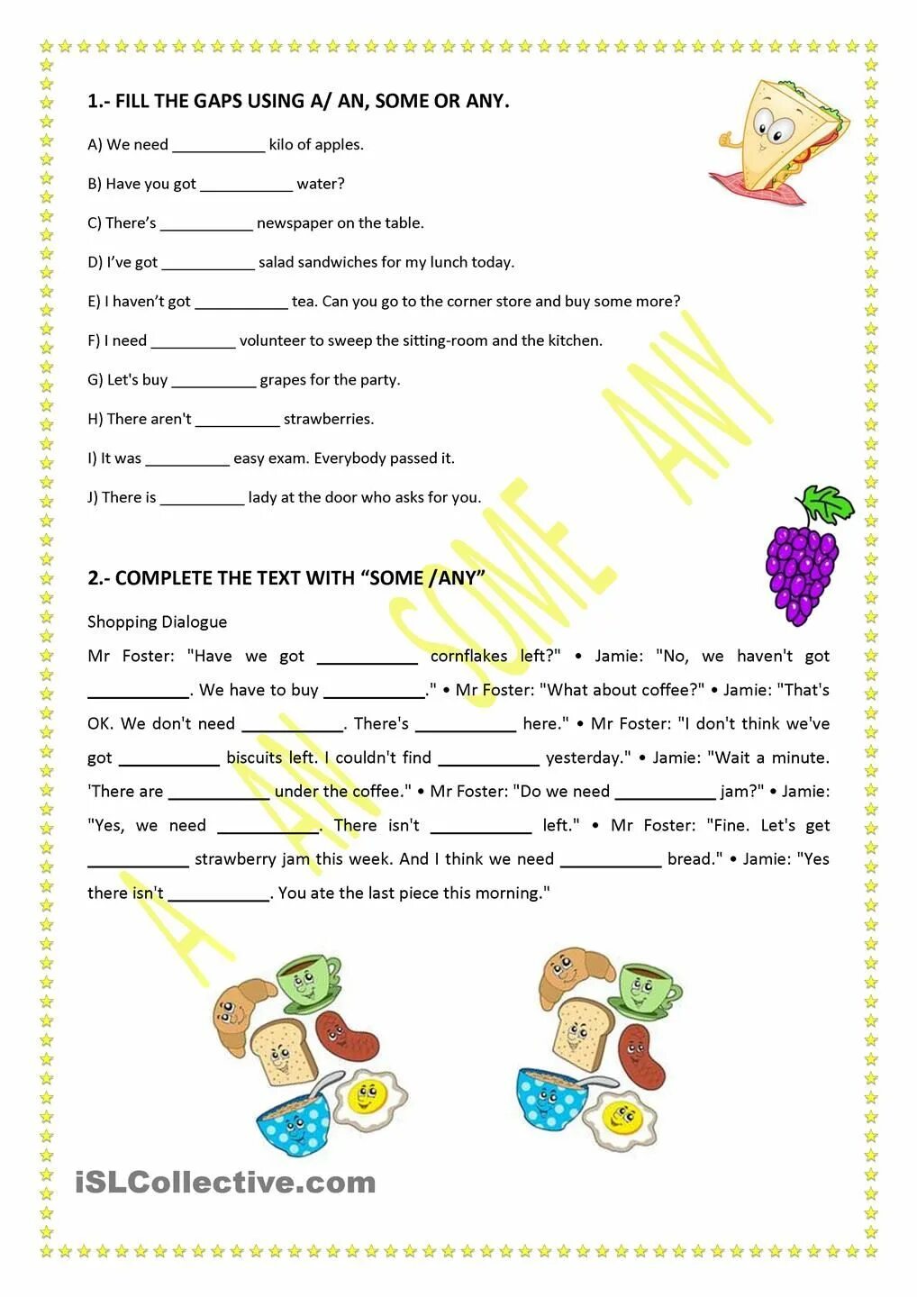 2 fill in some or any. Some any упражнения worksheets. some any упражнения 3 класс worksheet. some any упражнения 5 класс worksheet. a an some в английском языке упражнения.