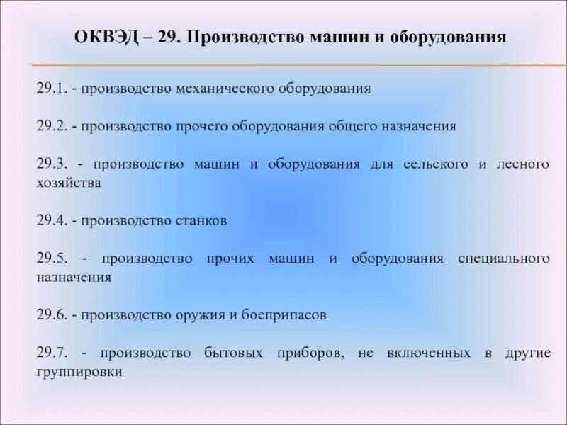 Место оквэд. ОКВЭД. ОКВЭД производство. Ок вет. Машиностроение ОКВЭД.