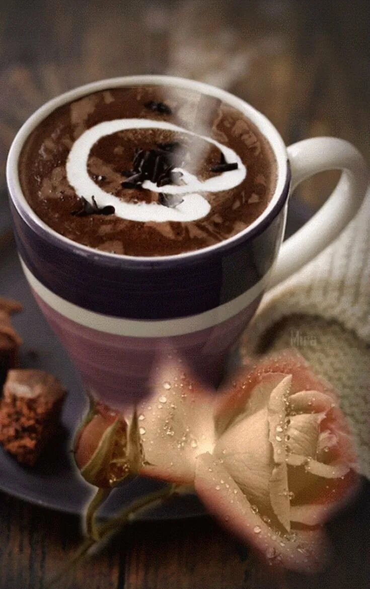 Чашка дымящегося кофе. Кофе гиф картинка. Кофейная анимация. Доброе утро с чашечкой кофе. Кофе и сладости.