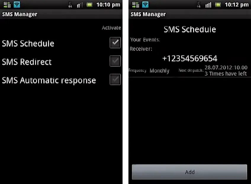Sms manager