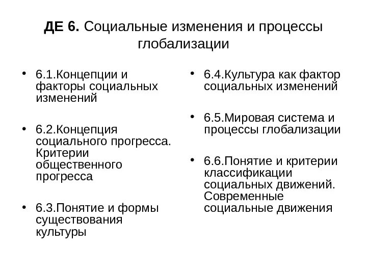 Глобализация процессов в современном мире социальные. Социальные изменения. факты социальных изменений. формы социальных изменений.