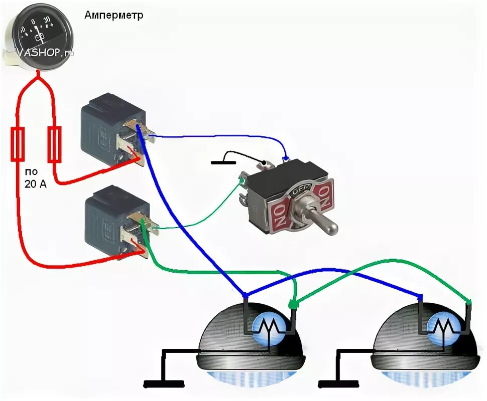 Реле света фар УАЗ 469. Реле фар УАЗ 469. Схема подключения фар на УАЗ 469. Схема подключения противотуманных фар УАЗ 469. Почему греются светодиодные