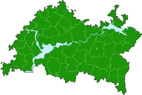 Карта республики татарстан контурная карта