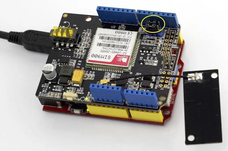 Подключение gprs. Sim900 shield. gprs shield v3.