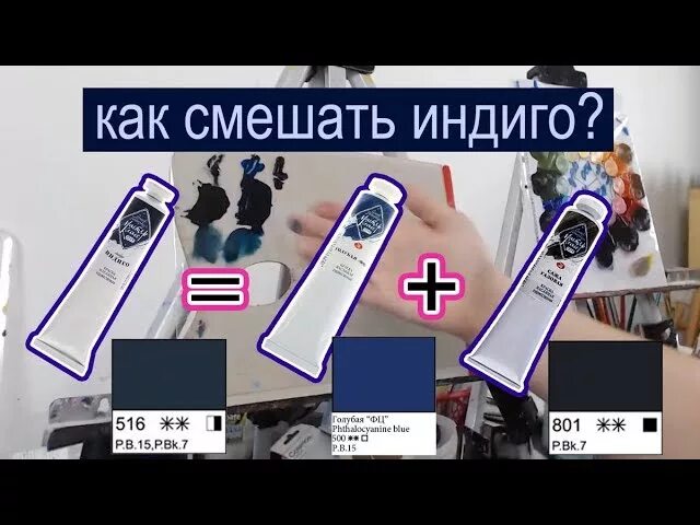 Как получить индиго. Как смешать индиго. как смешать цвет индиго. как намешать цвет индиго. намешать краску индиго.