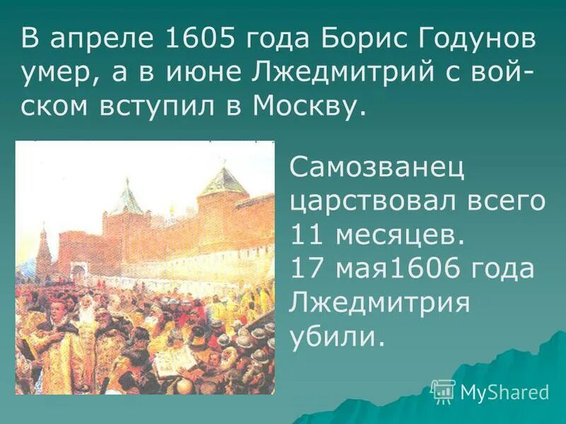 В каком году умер годунов. Апрель 1605. 1605 Год в истории России. 1605 Год событие на Руси. 1605-1606 Год историческое событие.