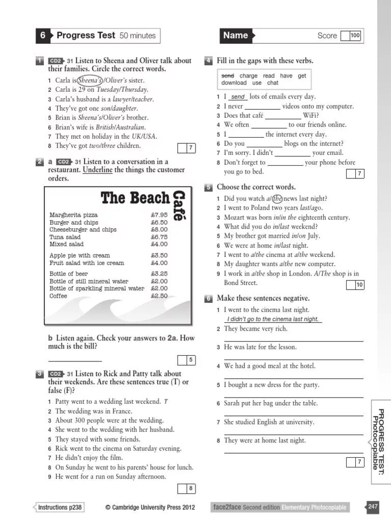 Progress test files. Прогресс тест face2face Elementary 9. Progress Test 4 face2face Elementary ответы. Прогресс тест 9 face2face Elementary ответы. Face2face pre-Intermediate progress Test ответы.