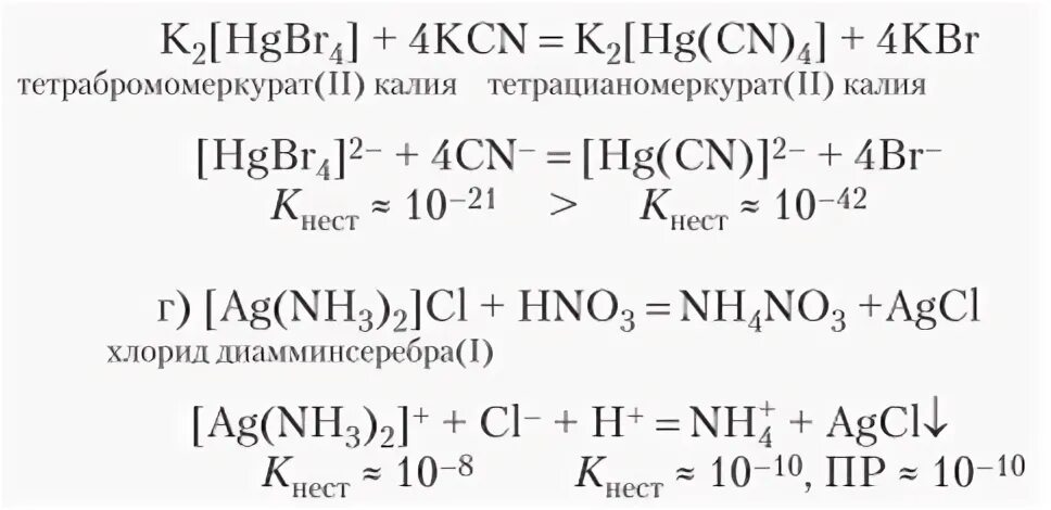 Хлорид серебра и хлорид калия