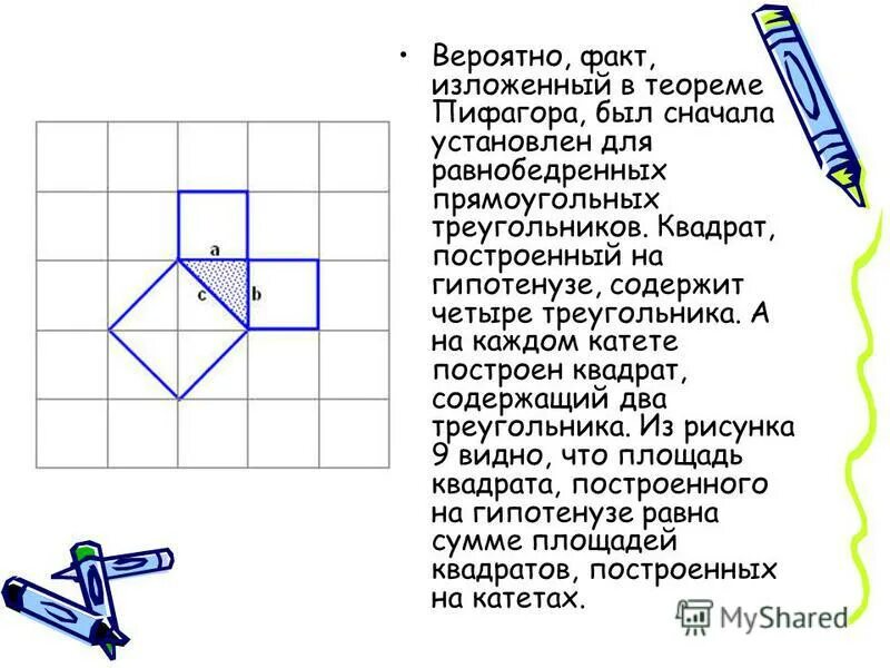 Теорема пифагора номер 3