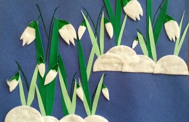 Весенние поделки. Аппликация весна. Весенняя аппликация. Подснежники аппликация для детей. Весенние поделки.