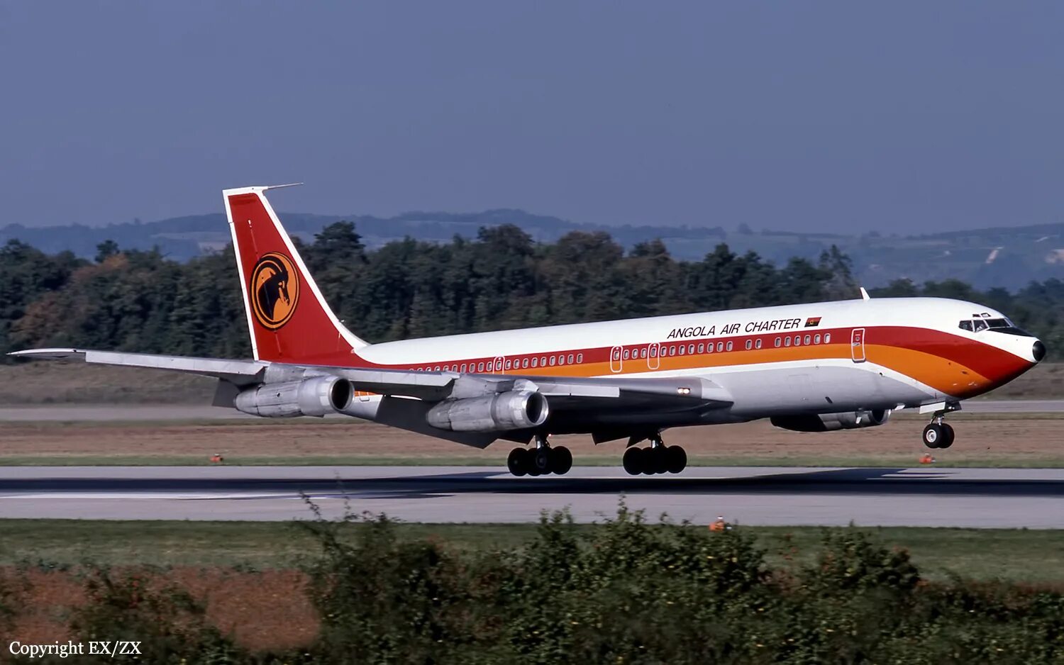 Эйр чартер. Boeing 707 Ангола. Angola Air Charter. Anthony Cowland Airlines Art.
