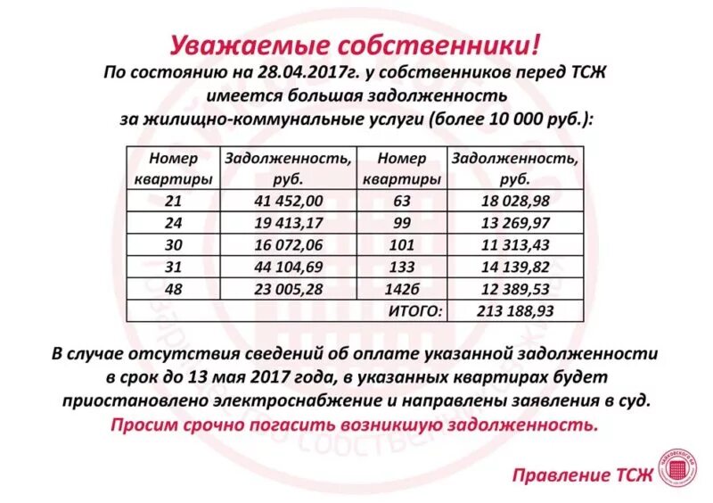 Образец объявления о погашении задолженности за коммунальные услуги. Объявление о должниках по коммунальным платежам образец. Объявление о погашении задолженности за ЖКУ образец. Примеры объявлений о должниках ЖКХ.