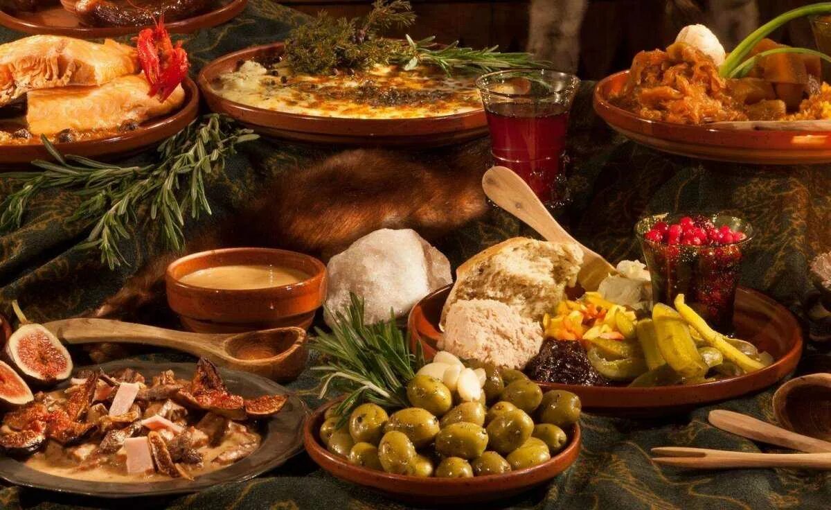 Стол русской кухни