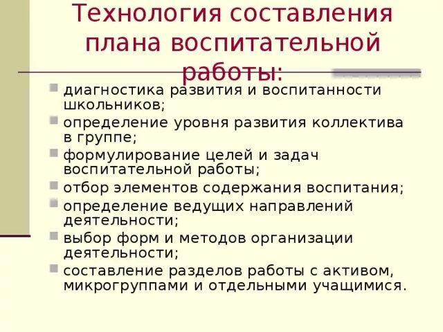 Темы проектов по воспитательной работе