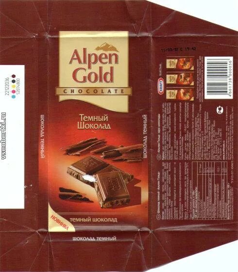 Обертка шоколада размеры. Шоколад Альпен Гольд трюфель. Этикетка шоколадки Альпен Гольд.