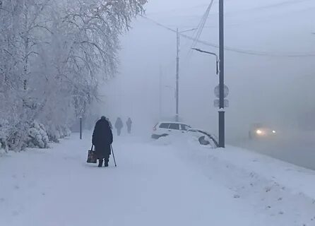 Аномальные морозы в якутии