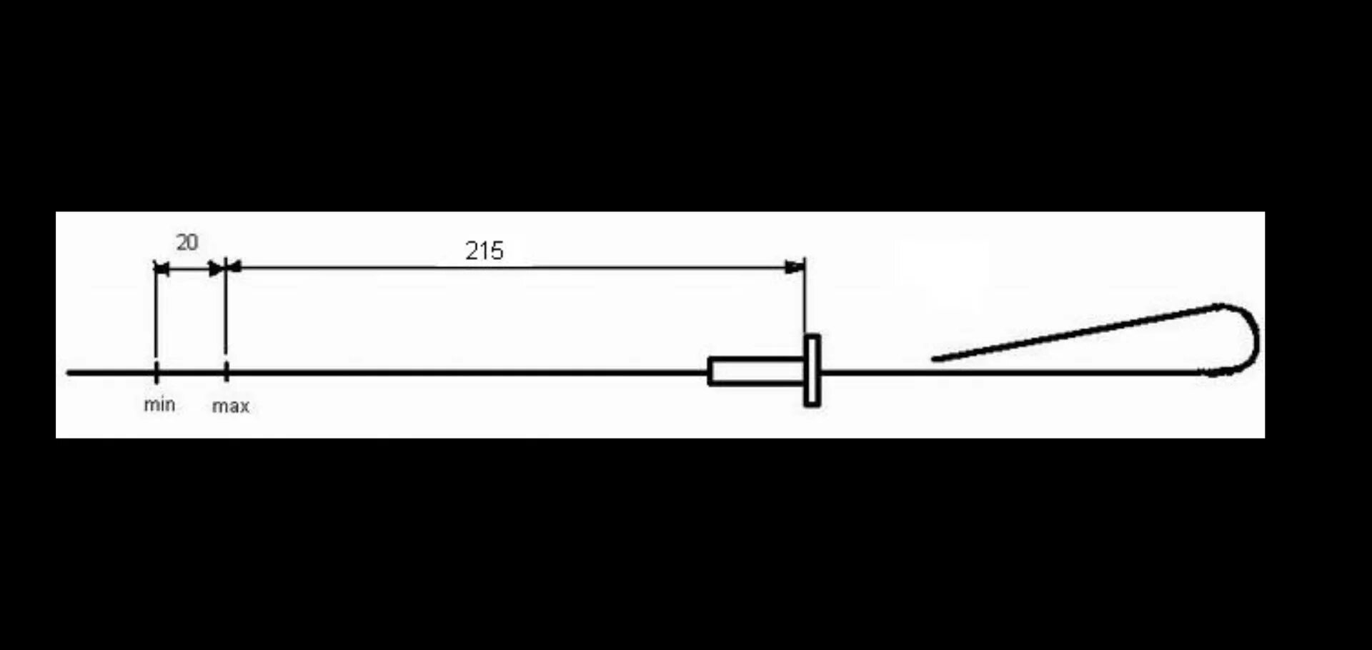 Какая длина масляного щупа. Масляный щуп ВАЗ 2101. Щуп 21213. Масляный щуп Нива 21213. Щуп Москвич 412.