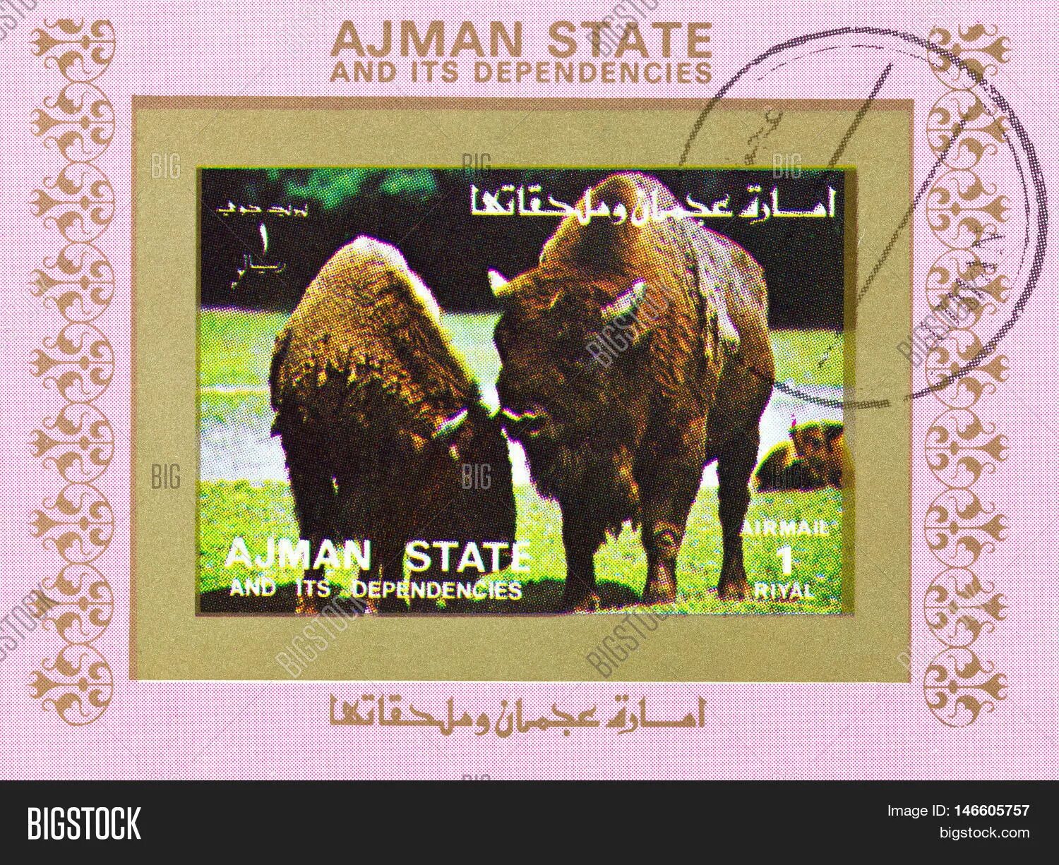 Its dependencies. Марки ajman state. коллекционная марка с бизоном. марка ajman state its dependencies. марка ajman state цена.