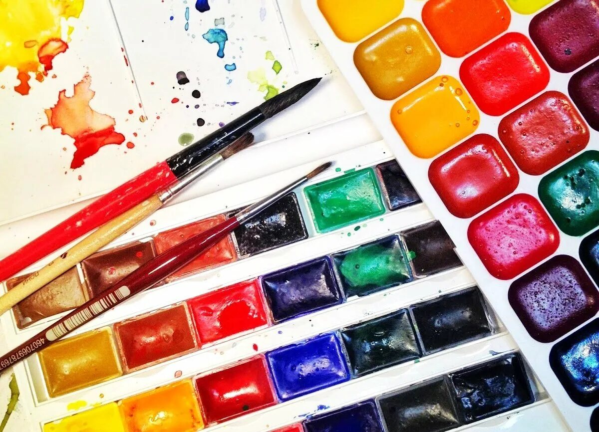 Краски акварельные. Изображение красок. Изображение красок. Кисти и краски. Краски.