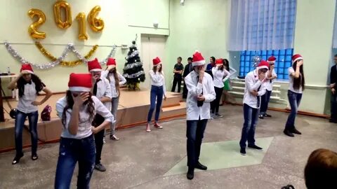 Флешмоб на новый год начальные классы