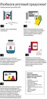 Разбила градусник куда деть ртуть