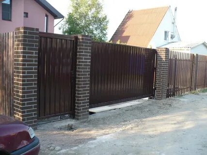 Забор ворота столбы