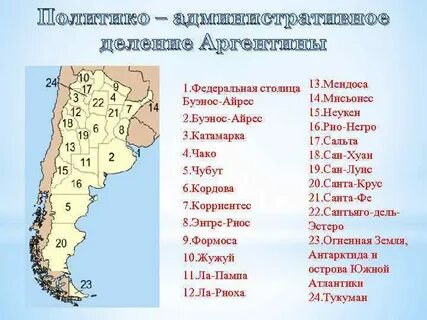 Провинции аргентины