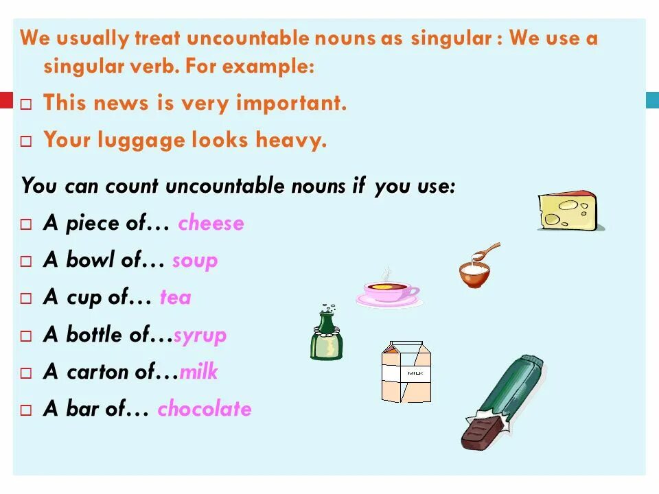 Chocolate uncountable. Countable uncountable упражнения. countable and uncountable nouns упражнения. countable and uncountable nouns правила. uncountable nouns singular.