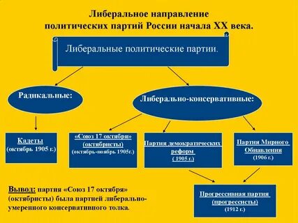 Примеры радикальных партий