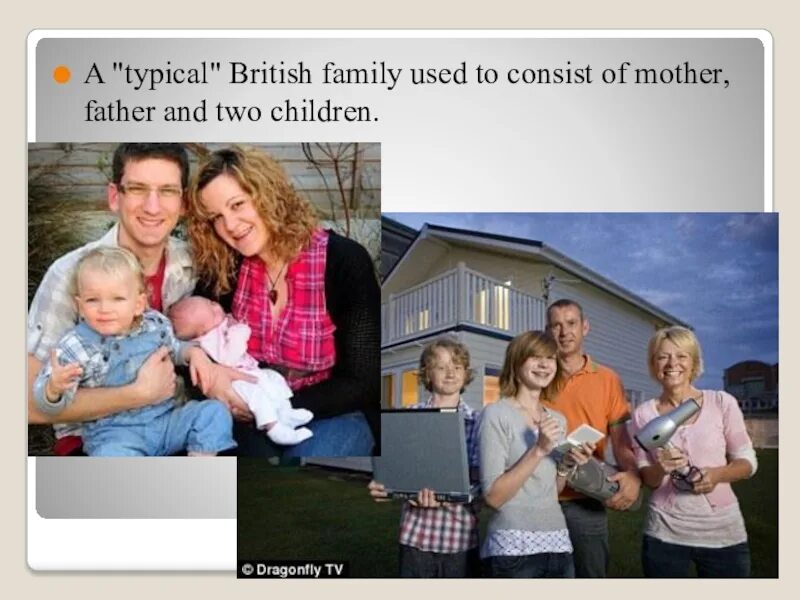Семья на американском английском. Типичная британская семья. типичная британская семья презентация. typical family. brit family презентация.
