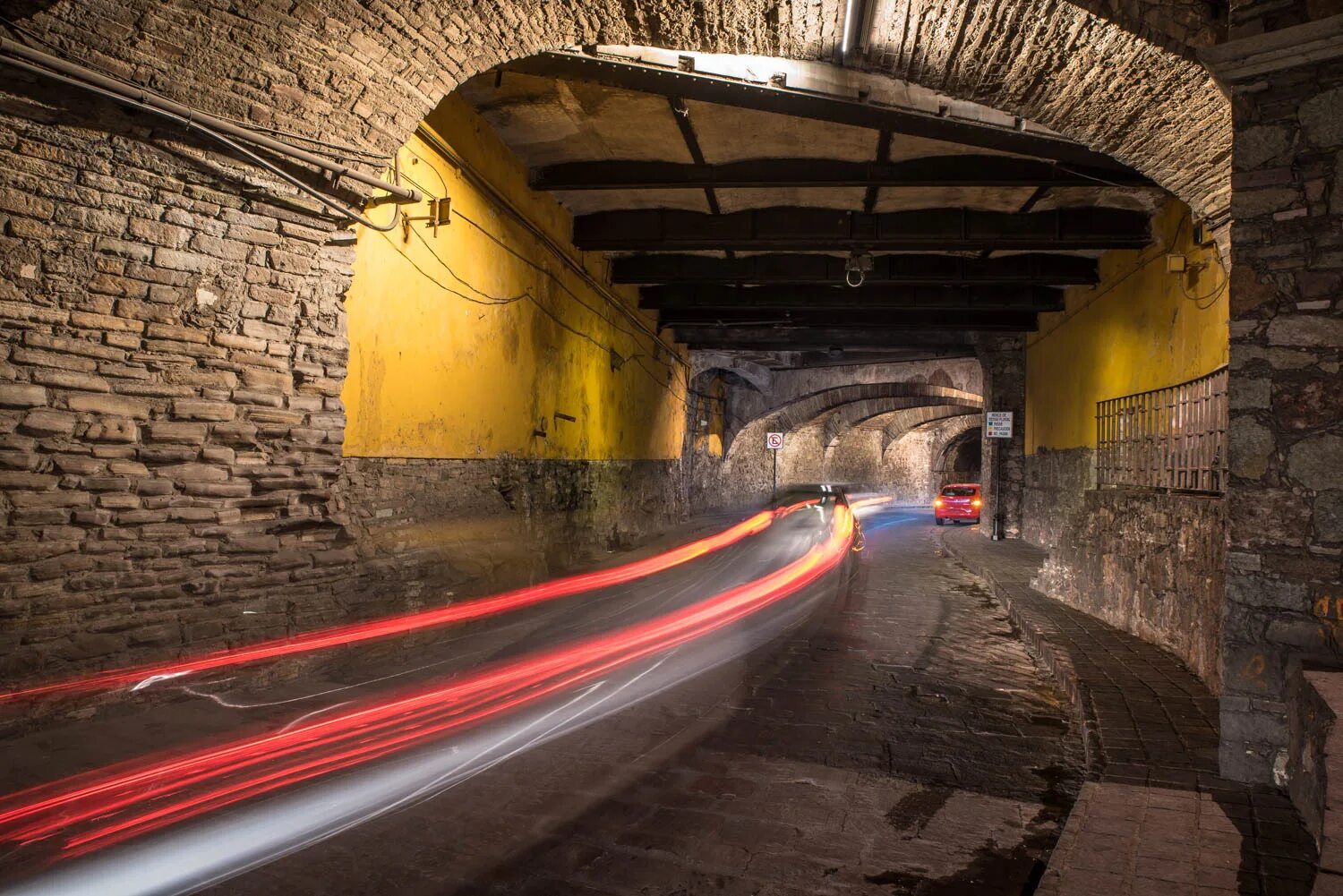 Under the tunnel