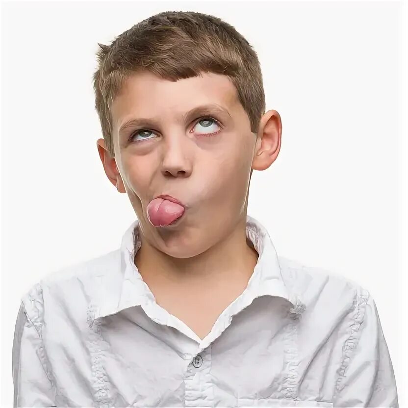Sticking out your tongue