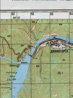 Карта дивногорска
