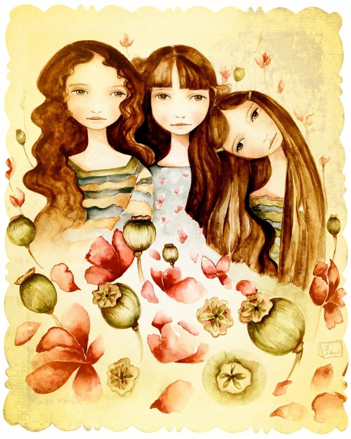 Рисунки 3 сестры. Подруги иллюстрация. Три девушки иллюстрация. Подружки рисунок.