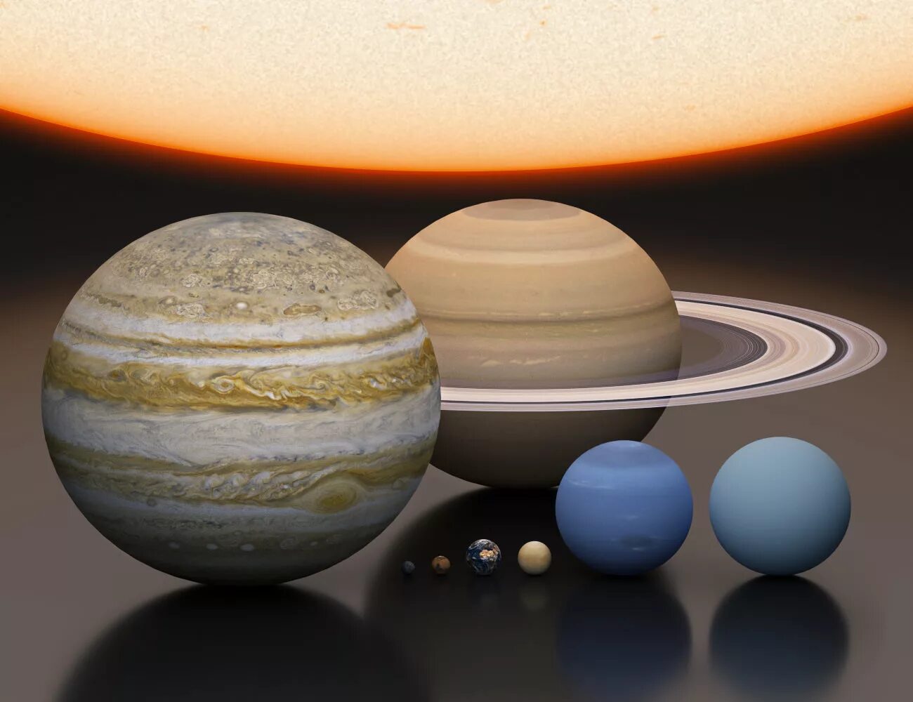 Планет солнечной системы больше земли. Солнечная система Юпитер и Сатурн. Юпитер Сатурн и земля. Марс Планета гигант. Планеты гиганты солнечной системы.