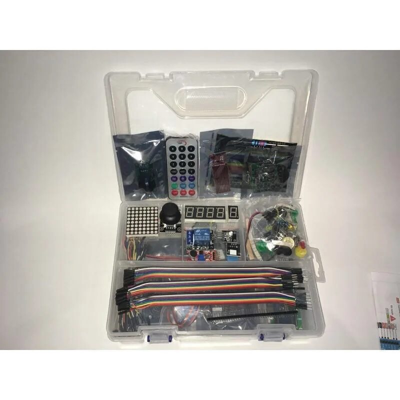Arduino ROBOSHOP Starter Kit. Расширенный набор Arduino uno r3 с комплектом датчиков. Набор Arduino (Arduino uno) для начинающих "ROBOSHOP Starter Kit". ROBOSHOP Starter Kit. Набор starter kit