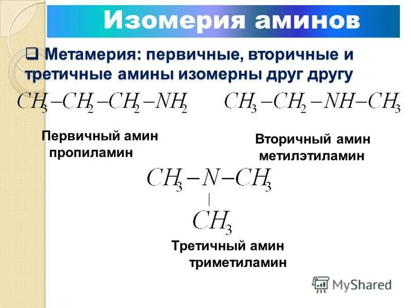 Тест по теме амины