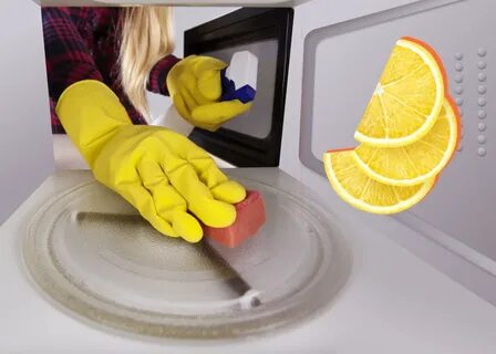 Чистка микроволновки лимонной кислотой