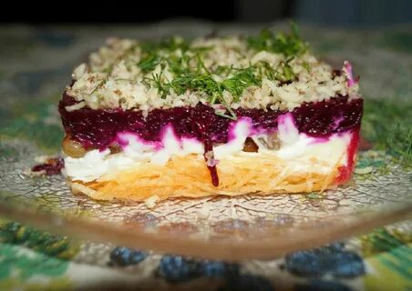 Салат любовница рецепт с изюмом и свеклой