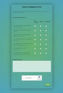 Feedback forms