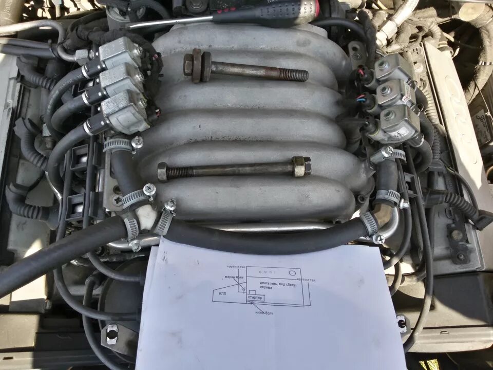 Ауди мотор 2. 8. 8 v6. Мотор 2. Ауди аан.