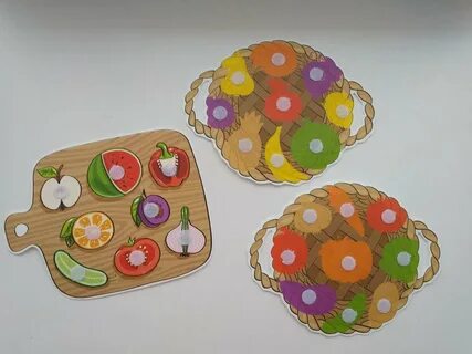 Игра на липучках фрукты и овощи