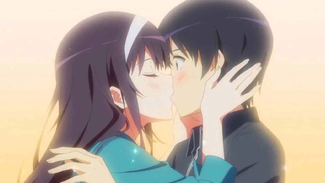 Another kiss. Аниме поцелуй. Аниме пары. Аниме поцелуй с языком. Аниме моменты с поцелуями.