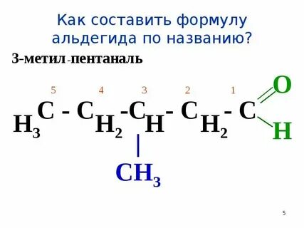 2 метилпентаналь структурная формула